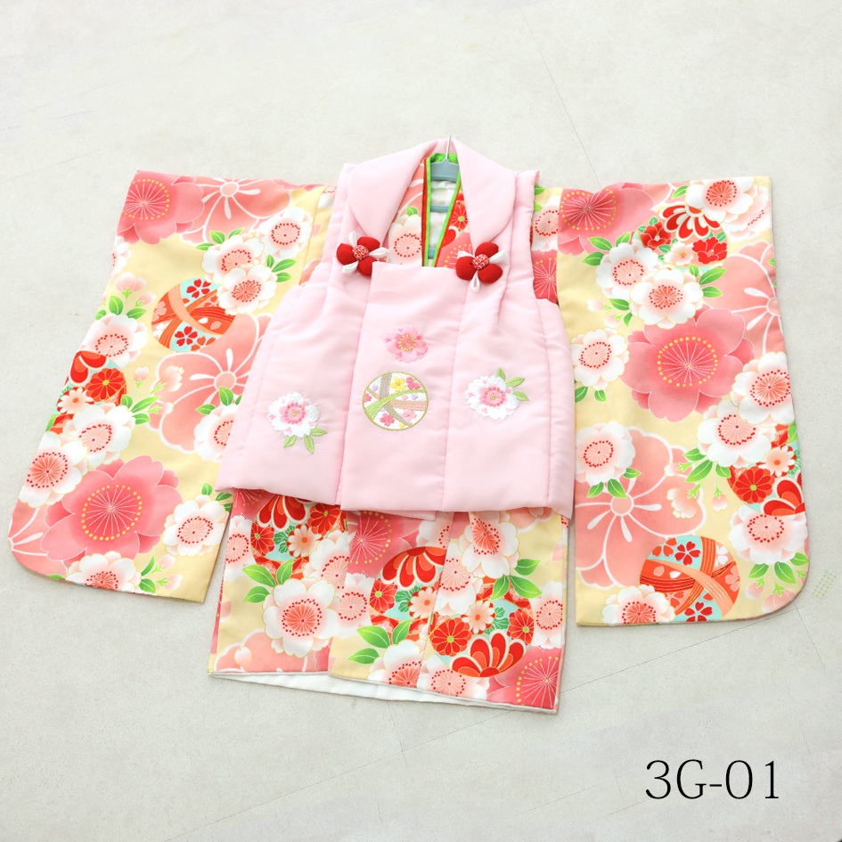 3歳女の子の着物の画像